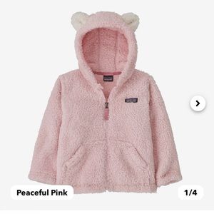 EUC PATAGONIA Baby Furry Friends Fleece Hoody